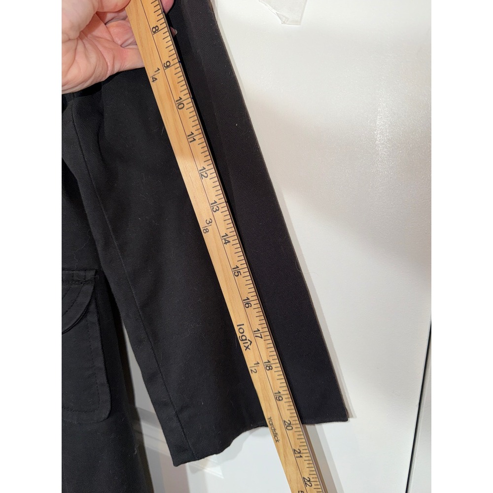 Apostrophe Black Collarless Button Front 3/4 Slee… - image 8